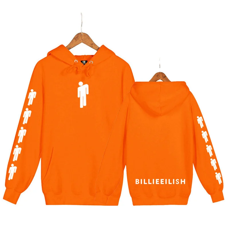 Billie Eilish модные толстовки с принтом капюшоном и длинными рукавами хит продаж 2019 повседневные трендовые