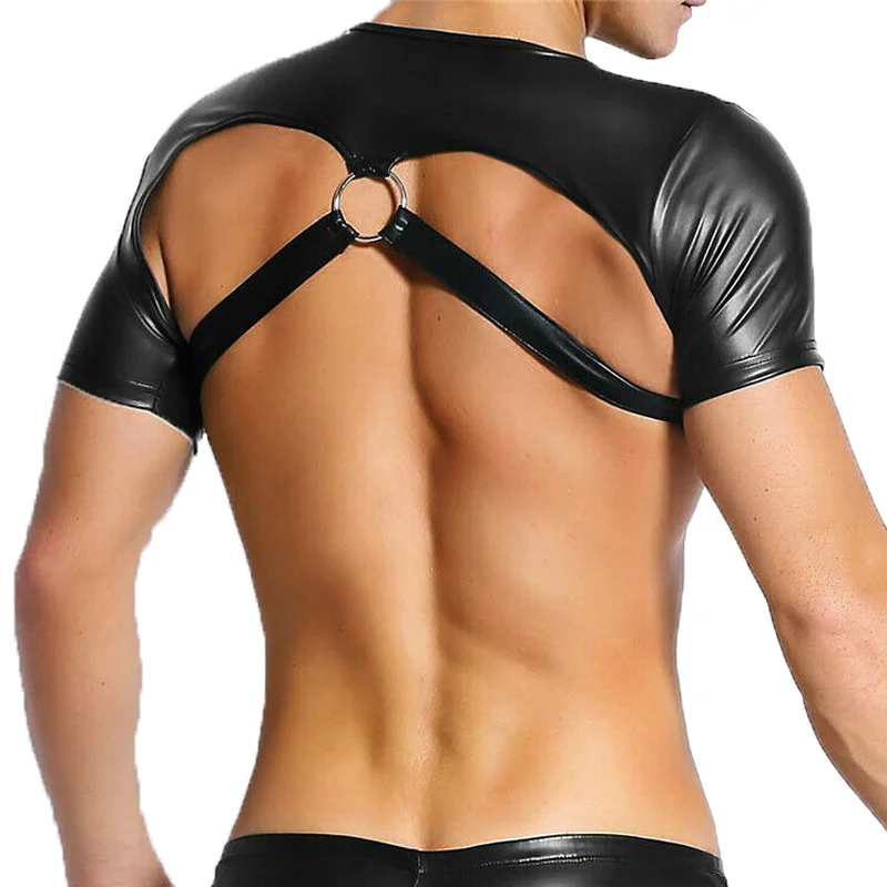 Гей нагрудного ремня фетиш из искусственной кожи белье женское нижнее мышцы