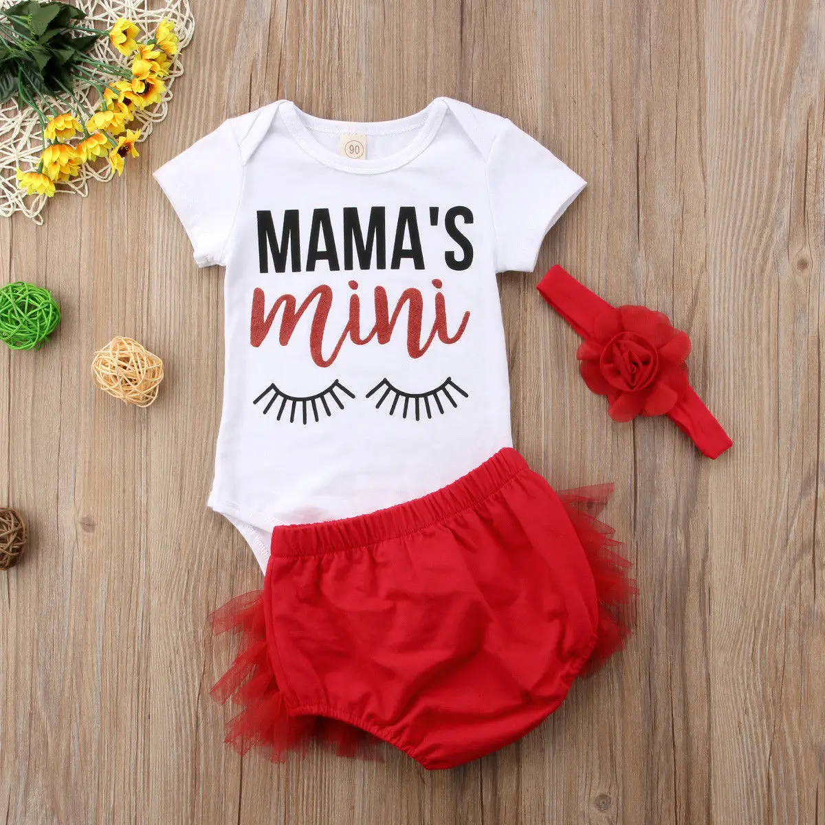 

3pcs Toddler Baby Girls Outfit Clothes Vest Tops T-shirt+Tutu Shorts Pants Size 0-24M 2020