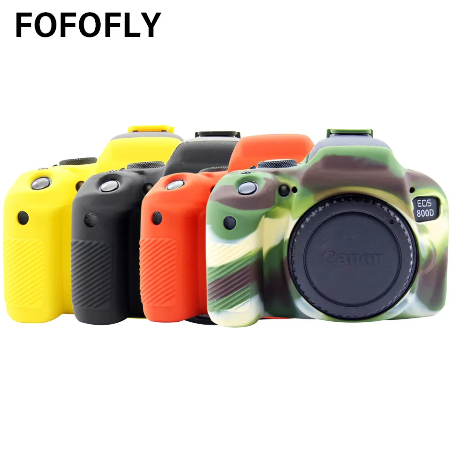 FOTOFLY сумки для камеры чехол Canon EOS Rebel T7i/800D мягкий силиконовый резиновый Kiss X9i