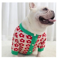 sunflower puppy sweater fall winter pug french bulldog english bulldog clothing fat puppy designer dog sweater outfits