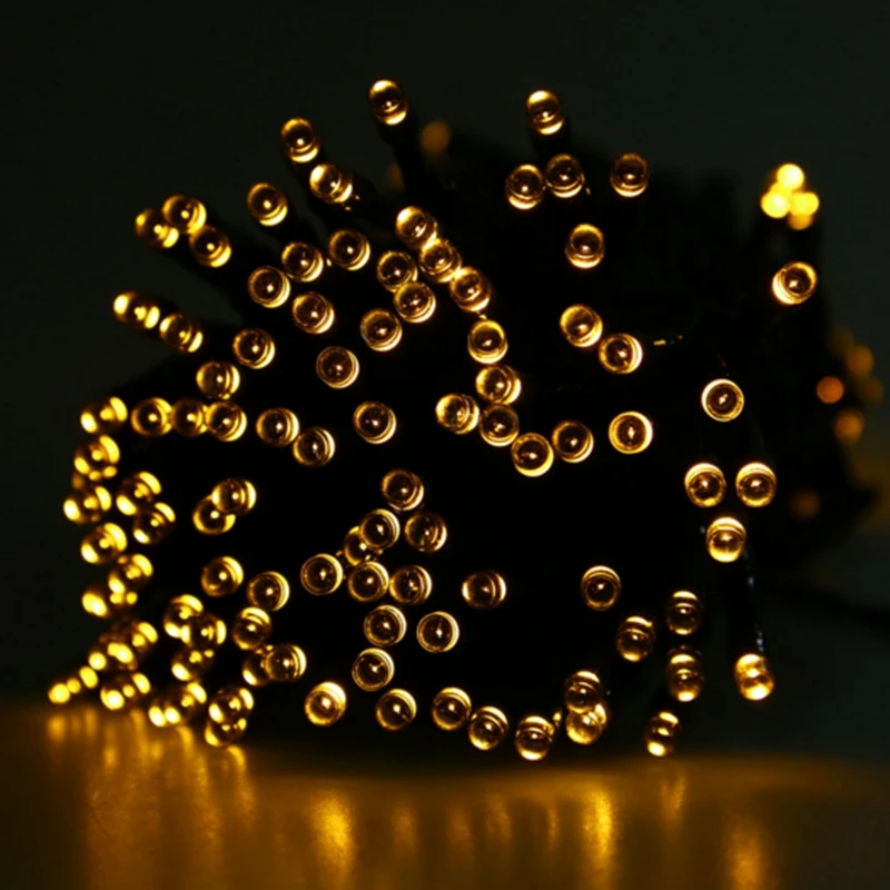 8 режимов Рождественская гирлянда светильник s USB 20 м 200LED водонепроницаемая