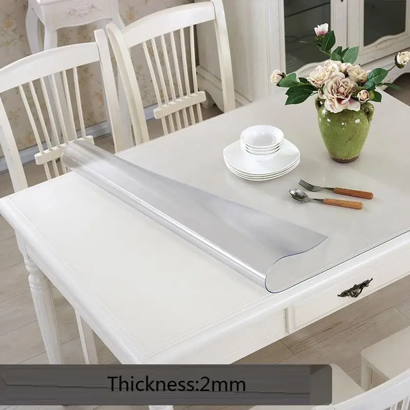 Прозрачная скатерть из ПВХ прямоугольная Toalha De Mesa Manteles|Скатерти| |
