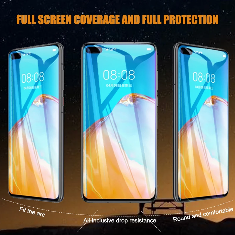 9D закаленное стекло для Huawei P30 P40 Lite E P Smart Z 2019 2020 Защитная пленка экрана Mate 30 20 10 20X