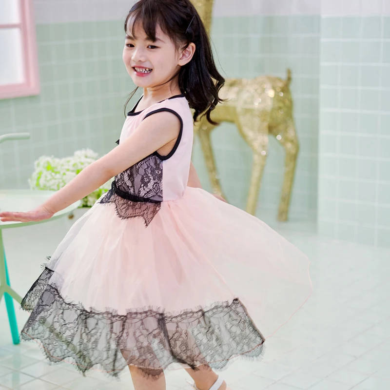 Pettigirl летнее платье принцессы для девочек с цветочным кружевом элегантная