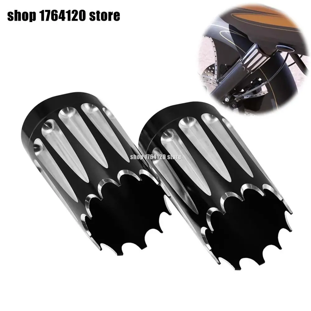 1 пара кожух для передней вилки мотоцикла ударная крышка с ЧПУ Harley Touring FLHT FLHX FLSTF