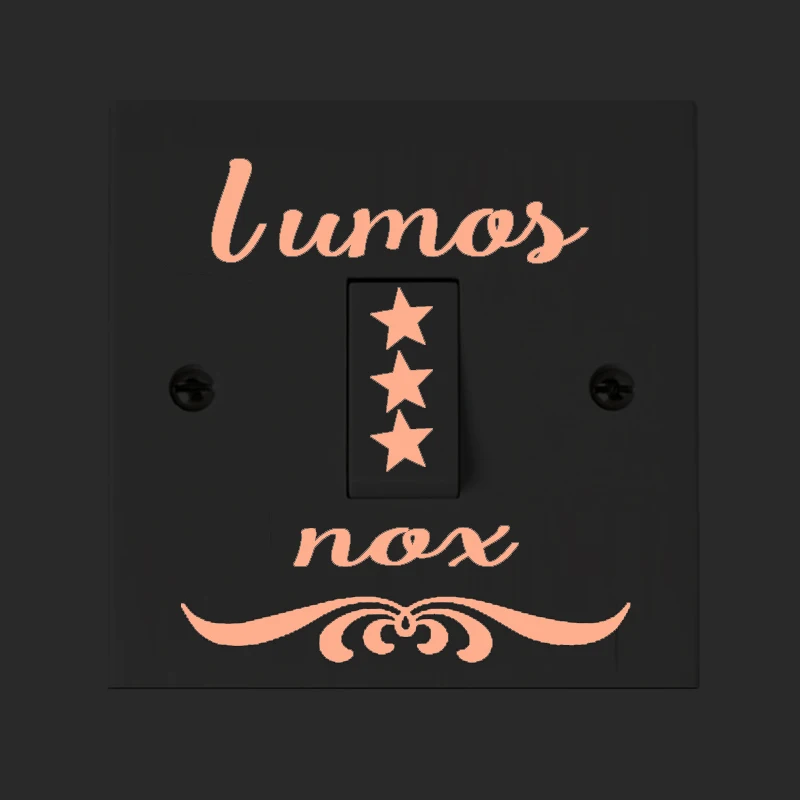 red light 03 Мультфильм DIY Lumos nox люминесцентный Переключатель стикер светится в темноте звезда Наклейка на стену s для детской комнаты украшение домашний декор - Цвет: red light 03