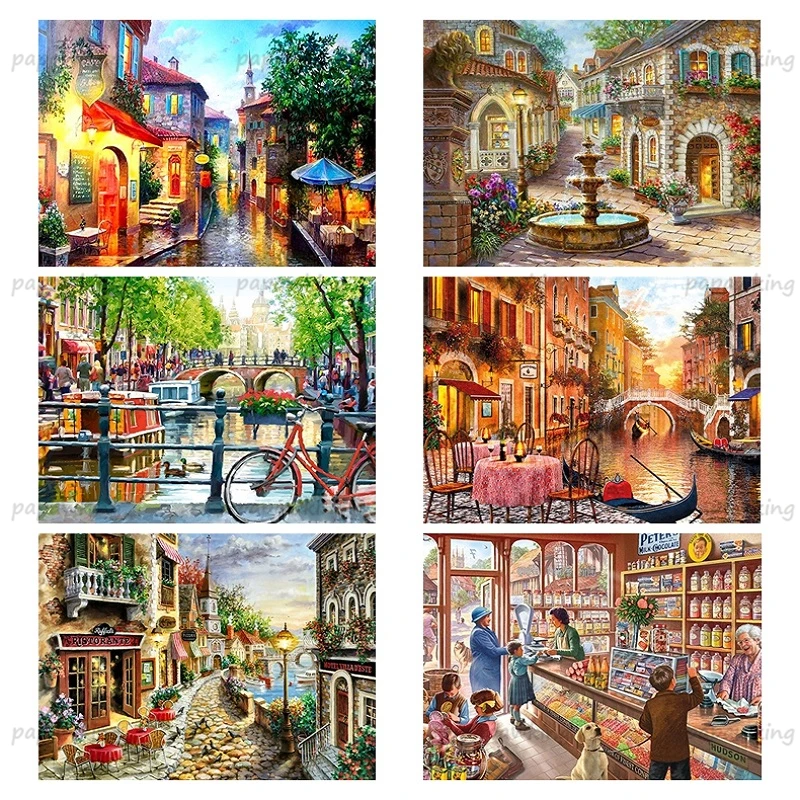 

Papawking 5D Diamond Painting City Landscape Diamond Embroidery Scenery Handicraft Arts Full Square Round New Arrival Home Decor