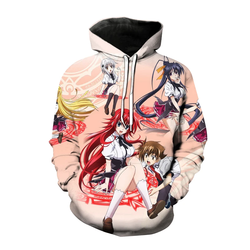 

3D printed men's hoodie anime cute sexy girl pullover men and women hooded sweater Harajuku pullover unisex