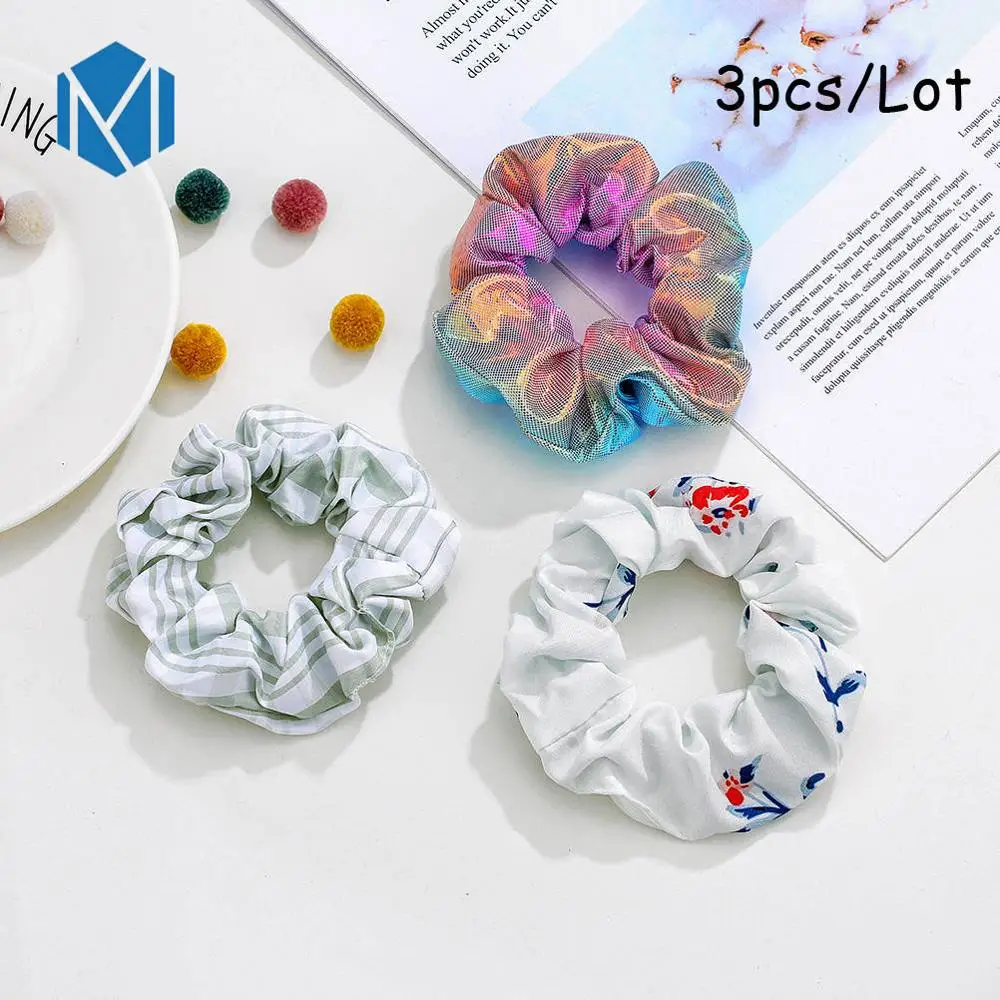 3PCS-E M MISM 11 шт. винтажные леопардовые бархатные резинки для волос для женщин и девочек, шелковые эластичные полосы обруча для волос, набор модных аксессуаров для волос - Цвет: 3PCS-E
