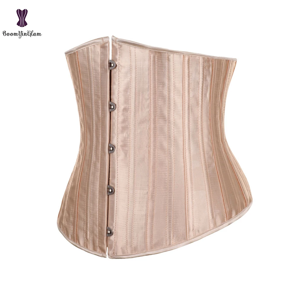 

Black/Nude Women's Waist Cincher Shaper 26 Steel Boned Underbust Waist Training Corset Size XXS-2XL 8001#