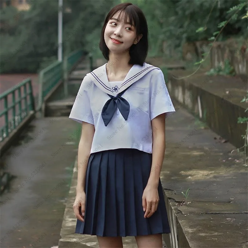 Школьная форма в японском стиле для девочек Корейская юбка аниме косплей