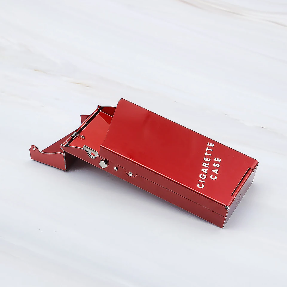 Holds 20 Cigarettes Aluminium Alloy Cigarette Case Cover Portable Ladies Box Sleeve Tobacco Smoking Accessories | Дом и сад