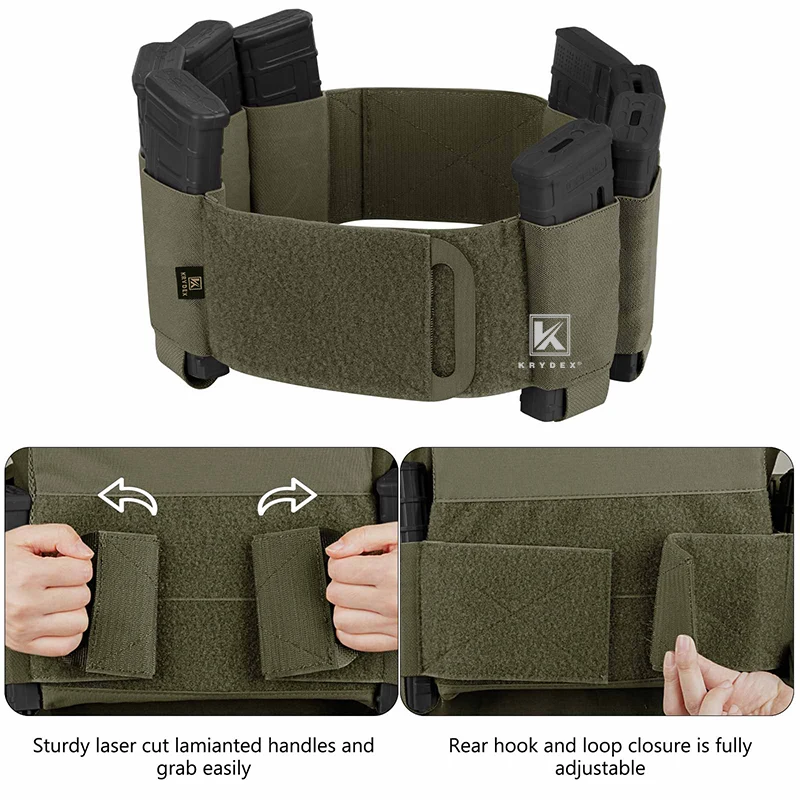 KRYDEX эластичный камербанд 4 x AR кармашки для журналов Стрейчевые Cummerbund LBT LBX FCPC