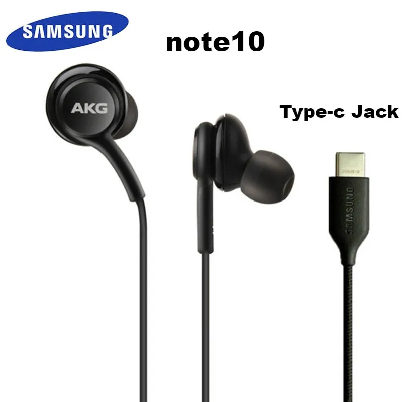Наушники samsung AKG EO IG955, 3,5 мм/type c, наушники-вкладыши с микрофоном, проводная гарнитура для смартфонов samsung Galaxy note10 S10 S9 S8 S7 S6 huawei