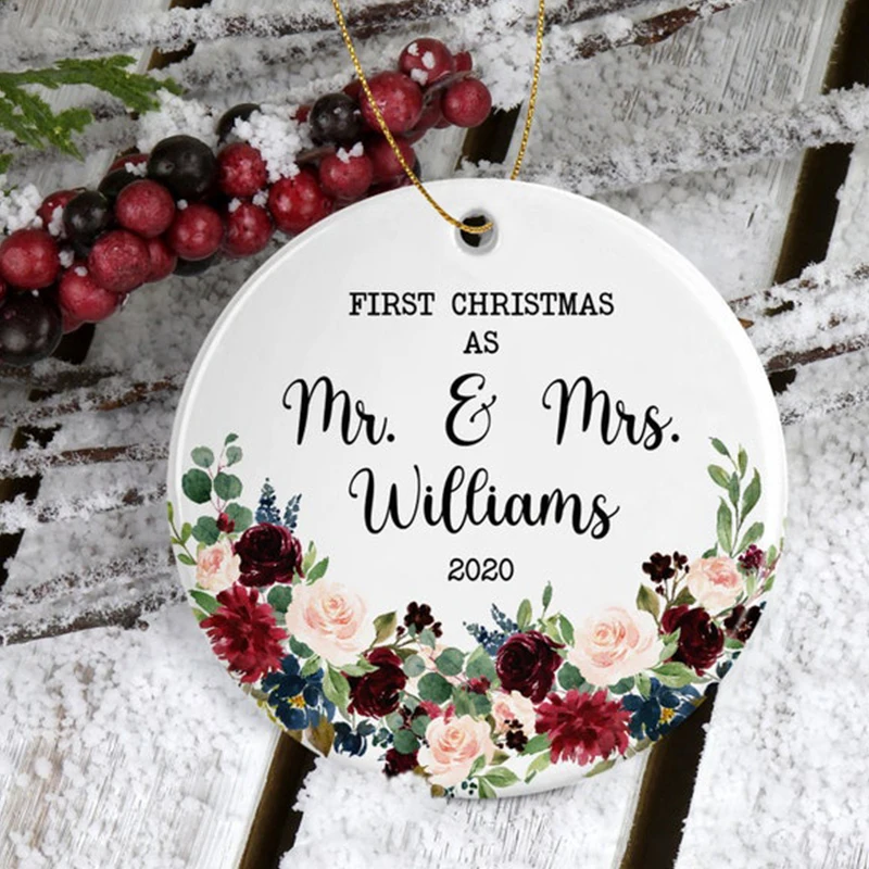 Первое Рождественское украшение искусственное персонализированное праздничное