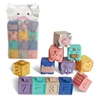 Силиконовые игрушки-грызунки для детей, мягкие шарики, массажные с резиновым покрытием