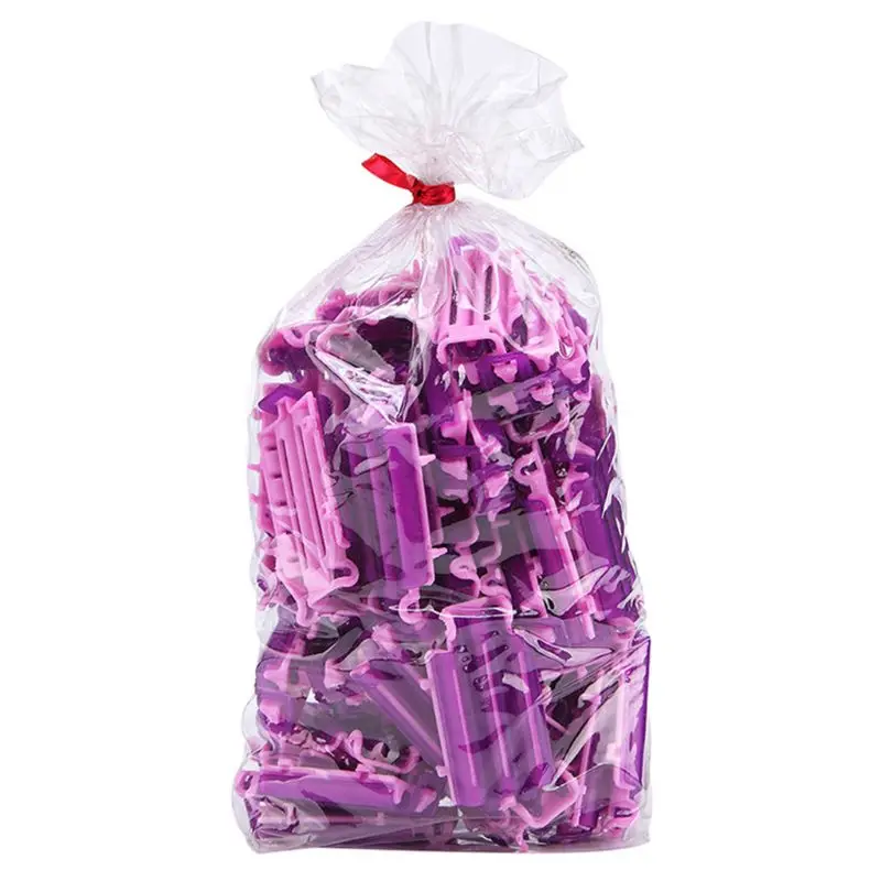 

45Pcs DIY Hair Clips Wave Perm Curl Rod Corn Bars Curler Maker Fluffy Clamps