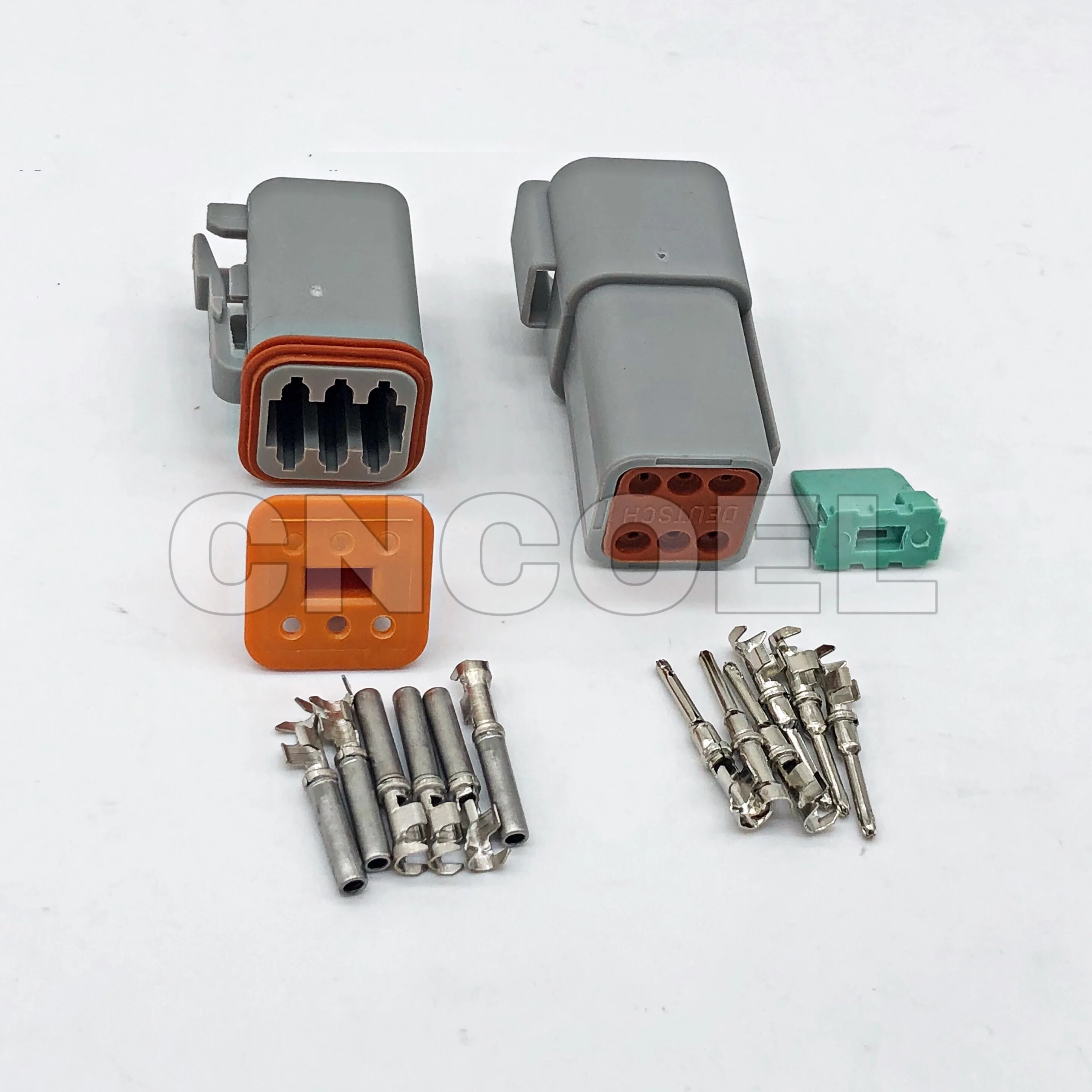 5 комплектов Deutsch DT 6 штифтов коннектор комплект серый/черный Водонепроницаемый