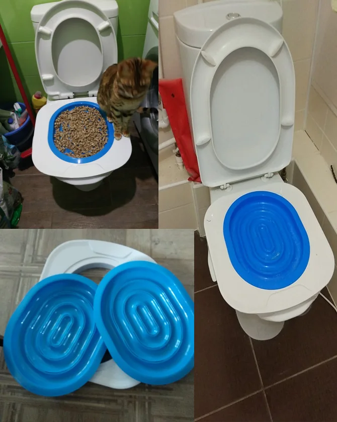 Ящик для подстилок для кошек пластиковый кошачий Туалет Тренажер кошачий Туалет Тренировочный Набор Поднос коврик очистка домашних животных продукты для тренировок