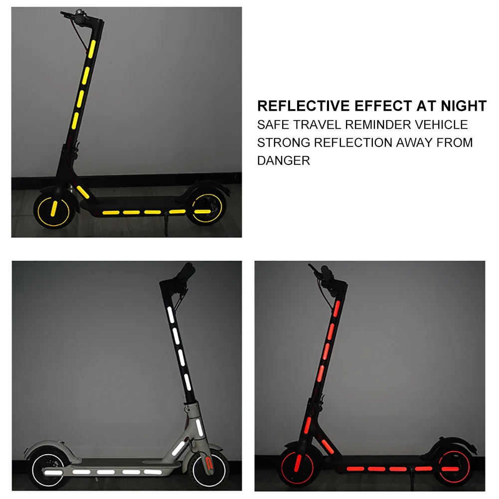 Светоотражающая наклейка для скутера предупреждающая полоса наклейки украшение