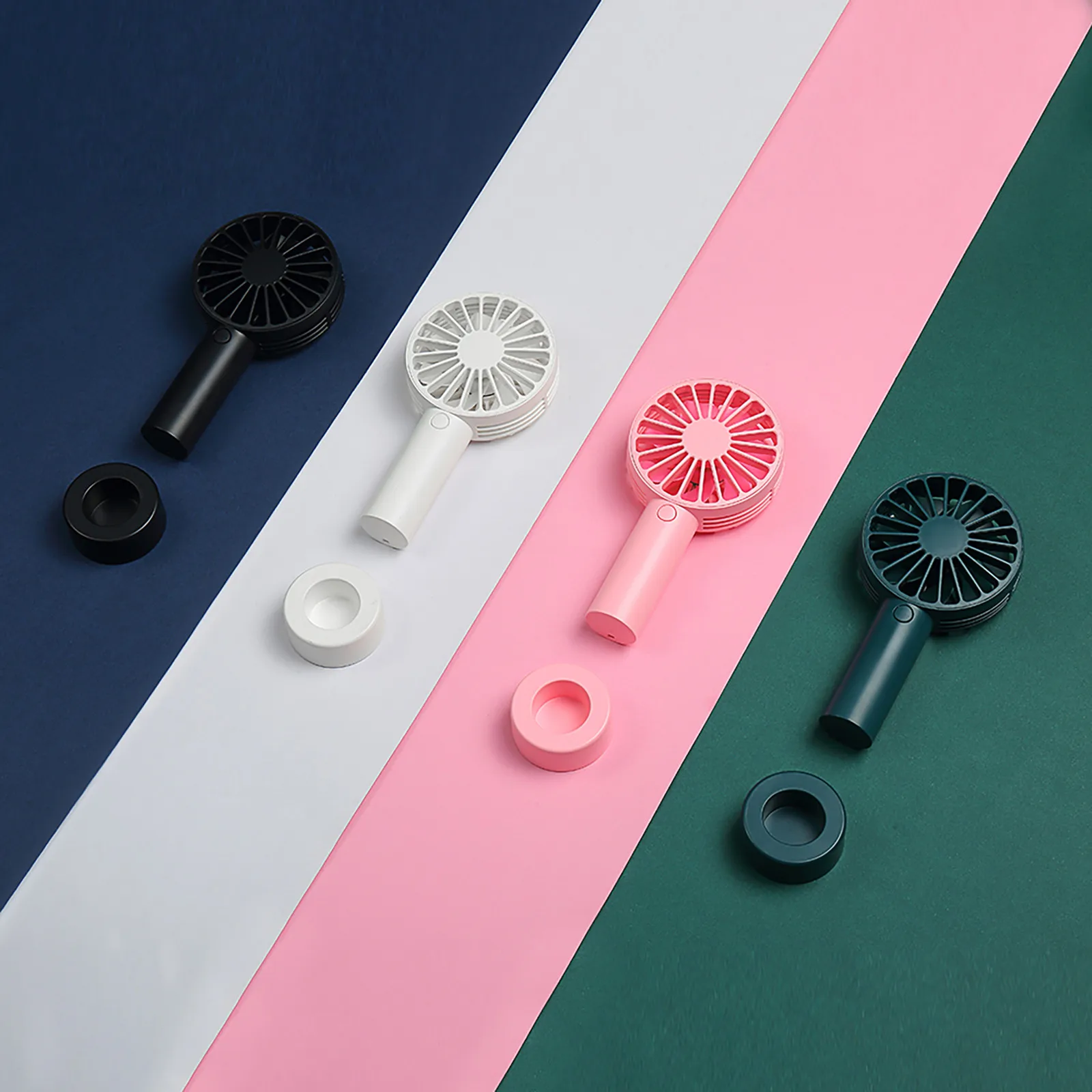 

Summer Cooler Mini Handheld Fan Pocket USB Charging Electric Fan Silent Office Outdoor Travel Portable Handheld Office Desk Base