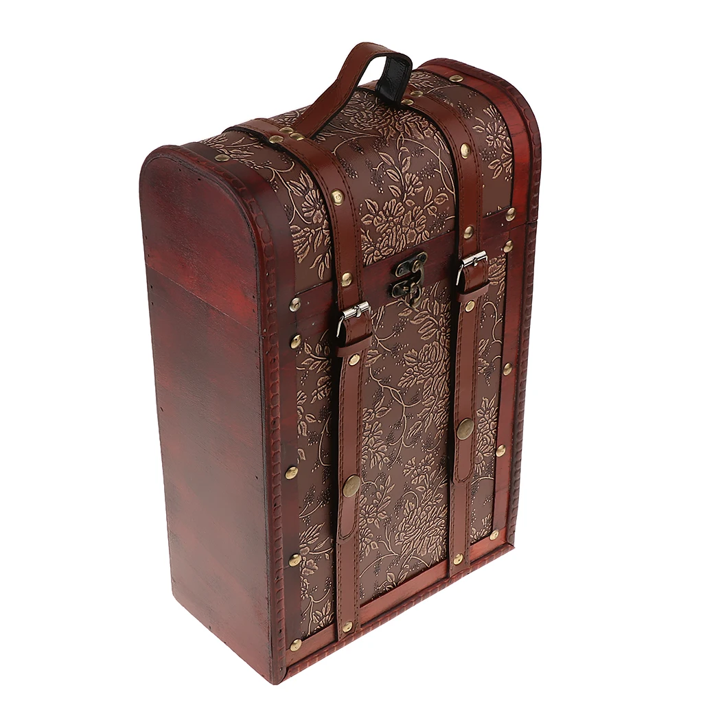 Винтажная антикварная деревянная винная коробка MagiDeal Свадебная подарочная для