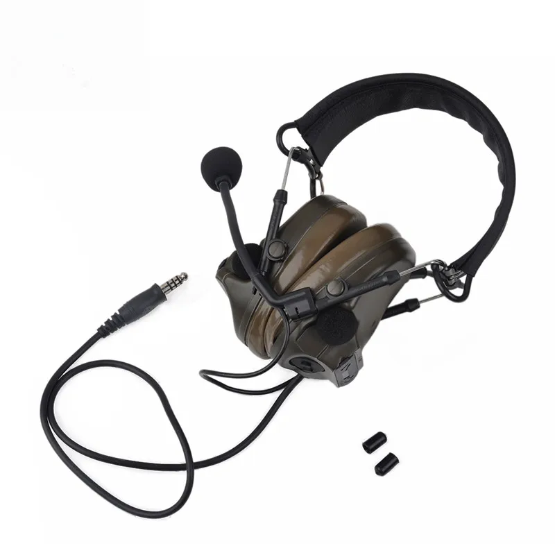 Силиконовые наушники vyou COMTAC III Airsoft Comtac iii тактические с шумоподавлением военные