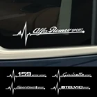 Наклейки на боковые окна автомобиля, 2 шт., для Alfa Romeo 159 Giulietta Giulia 147 156 Mito Stelvio GT, автомобильные аксессуары, виниловая пленка, наклейки