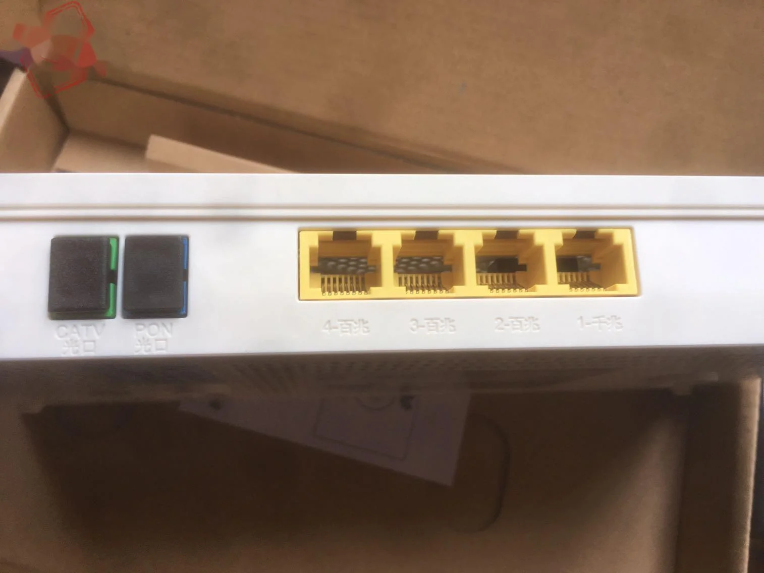 100% оригинальный новый Huaw ei hg8042 GPON 1 GE + 3 FE Dual fiber wave 4 сетевых порта CA TV интерфейс RF