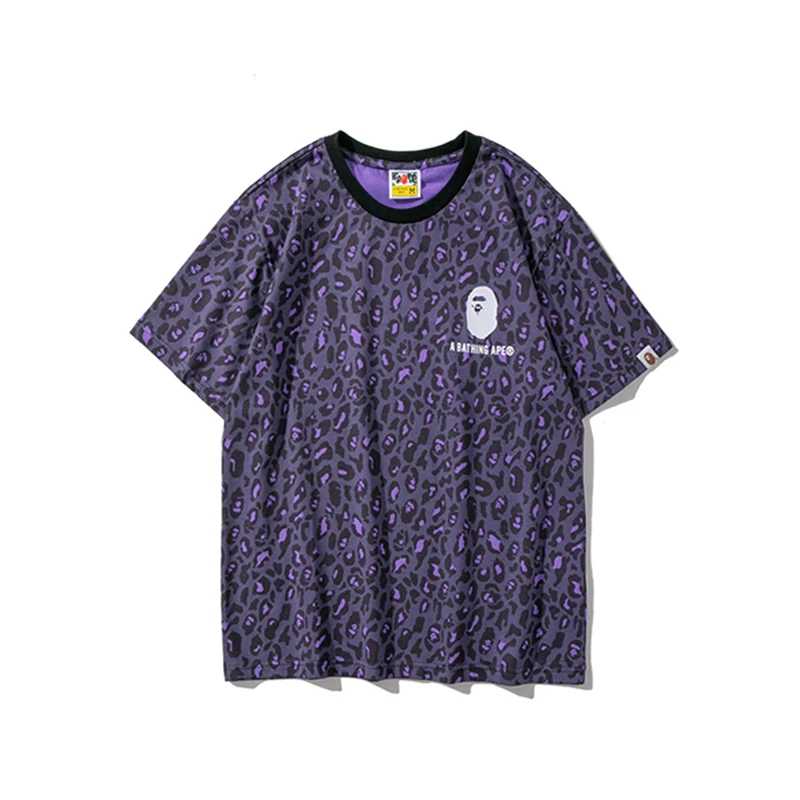 

Camouflage Leopard Print Limited T-shirt Yellow & Purple M~3XL