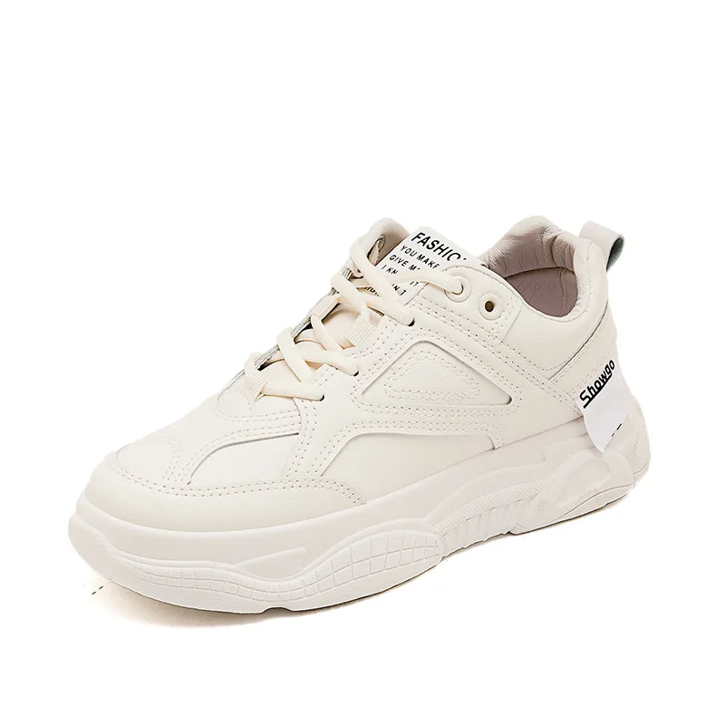 White shoe female new spring 2021 han edition students running sneakers increased permeability ins sandals women, 8802