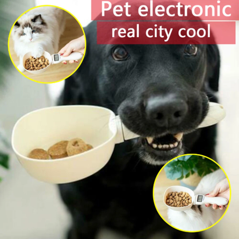

250ml Pet Food Scale Cup For pet Feeding Bowl Kitchen Scale Spoon Measuring Scoop Cup Portable With Led Display Electronic Spoon