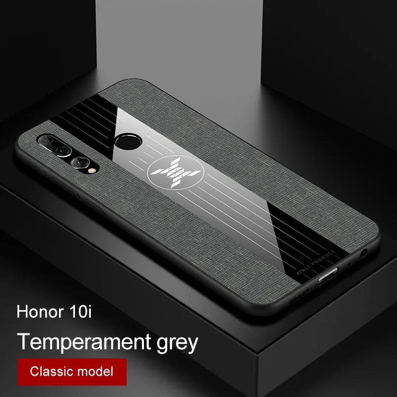 gray Для huawei Honor 10i HRY-LX1T чехол металлическое кольцо-держатель подставка Магнитный чехол для Honor10i Honor 10 i 20i кожаный чехол - Цвет: gray
