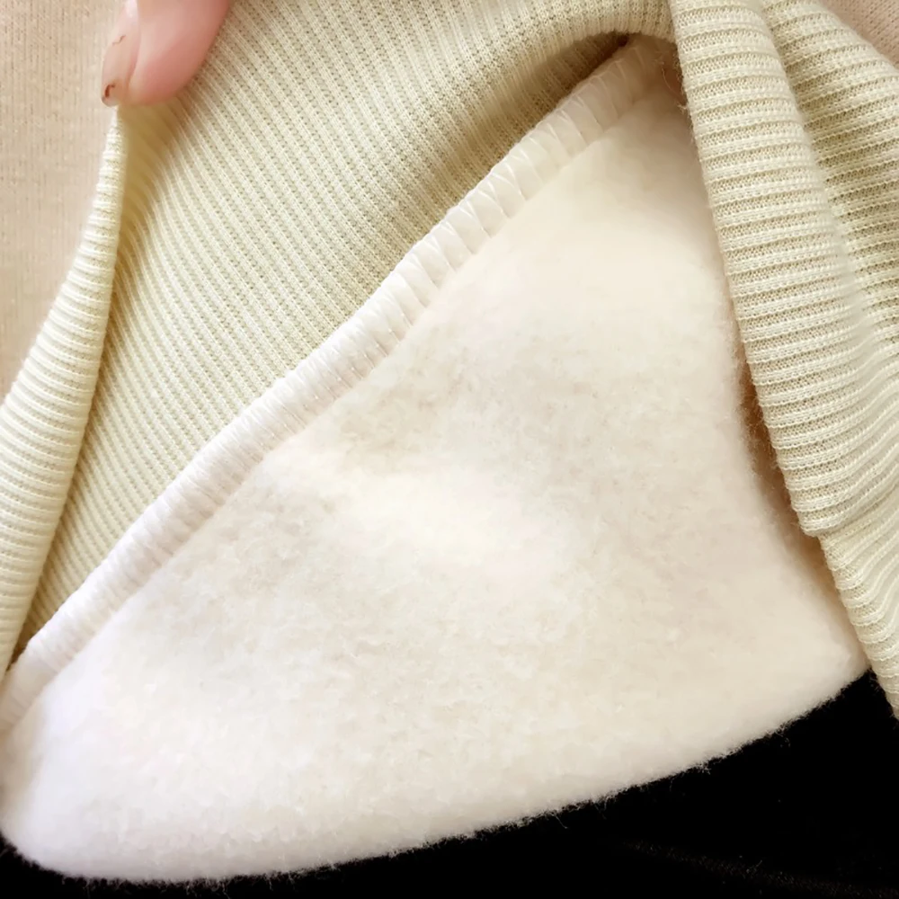 

White Sweatshirt Hoodie Loose Long Sleeve Warm Pocket Hooded Clothes Large Size Sweatshirt Women Letter Oversized Hoodies Women