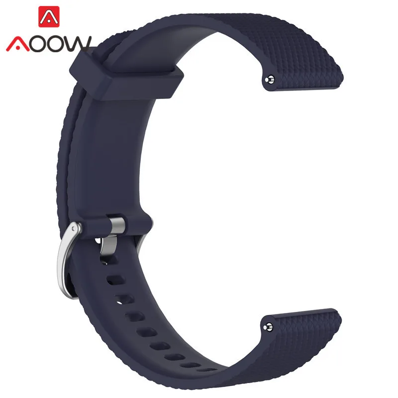 20 мм 22 мм силиконовый ремешок для часов samsung Galaxy Watch Garmin Amazfit сменный Браслет ремешок для часов gear Sport S2 S3