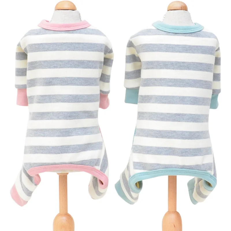 2 цвета одинаковая Пижама для собаки комбинезон щенка кота одежда Хлопковая