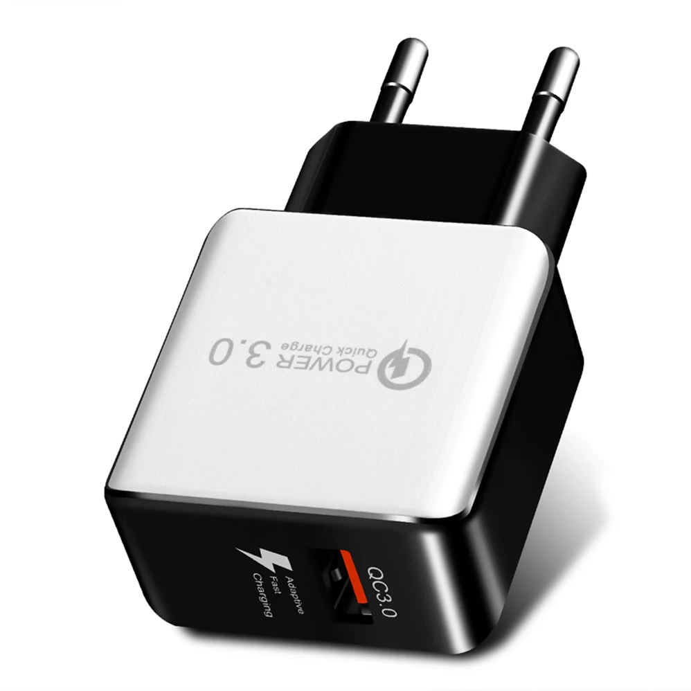 USB зарядное устройство Qualcomm Quick Charge 3,0, быстрое зарядное устройство 18 Вт, дорожный настенный адаптер для Xiaomi mi9 huawei iPhone X 11 Samsung S10