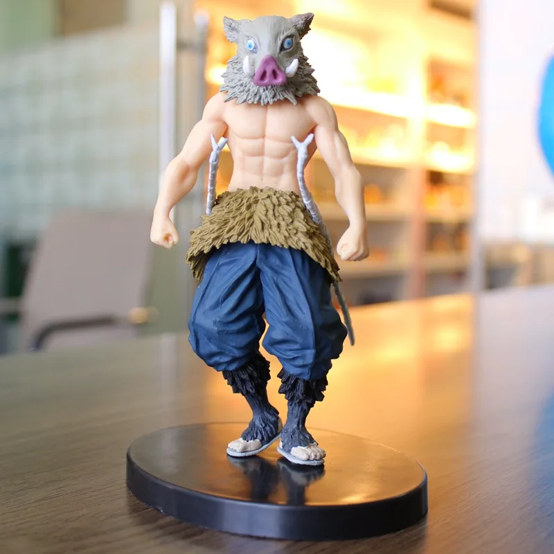 Аниме Demon Slayer Kimetsu no Yaiba Hashibira Inosuke ПВХ фигурка Коллекционная модель игрушки куклы 18