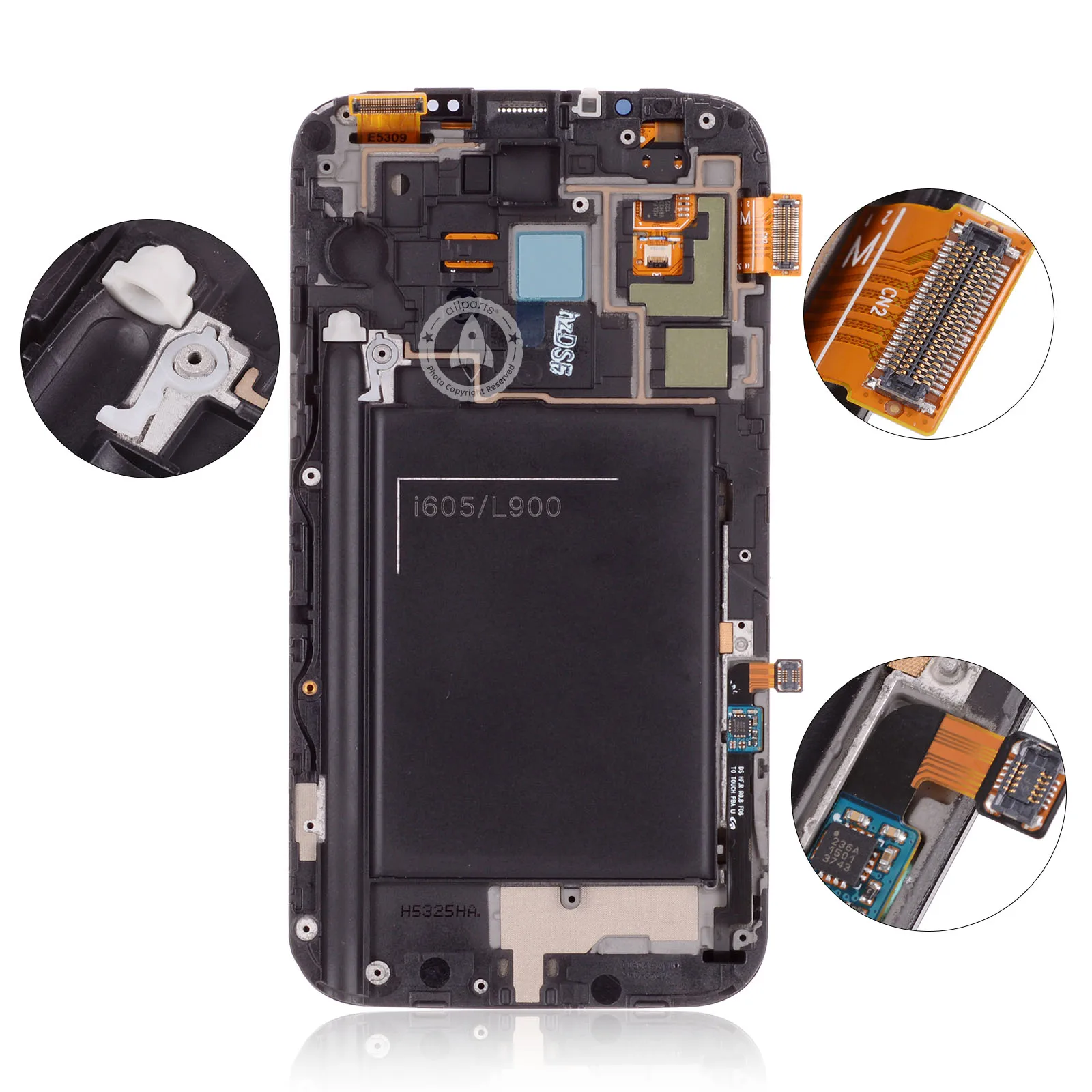 AMOLED дисплей для SAMSUNG Galaxy Note 2 lcd сенсорный экран дигитайзер с рамкой Замена Note II N7105 N7100