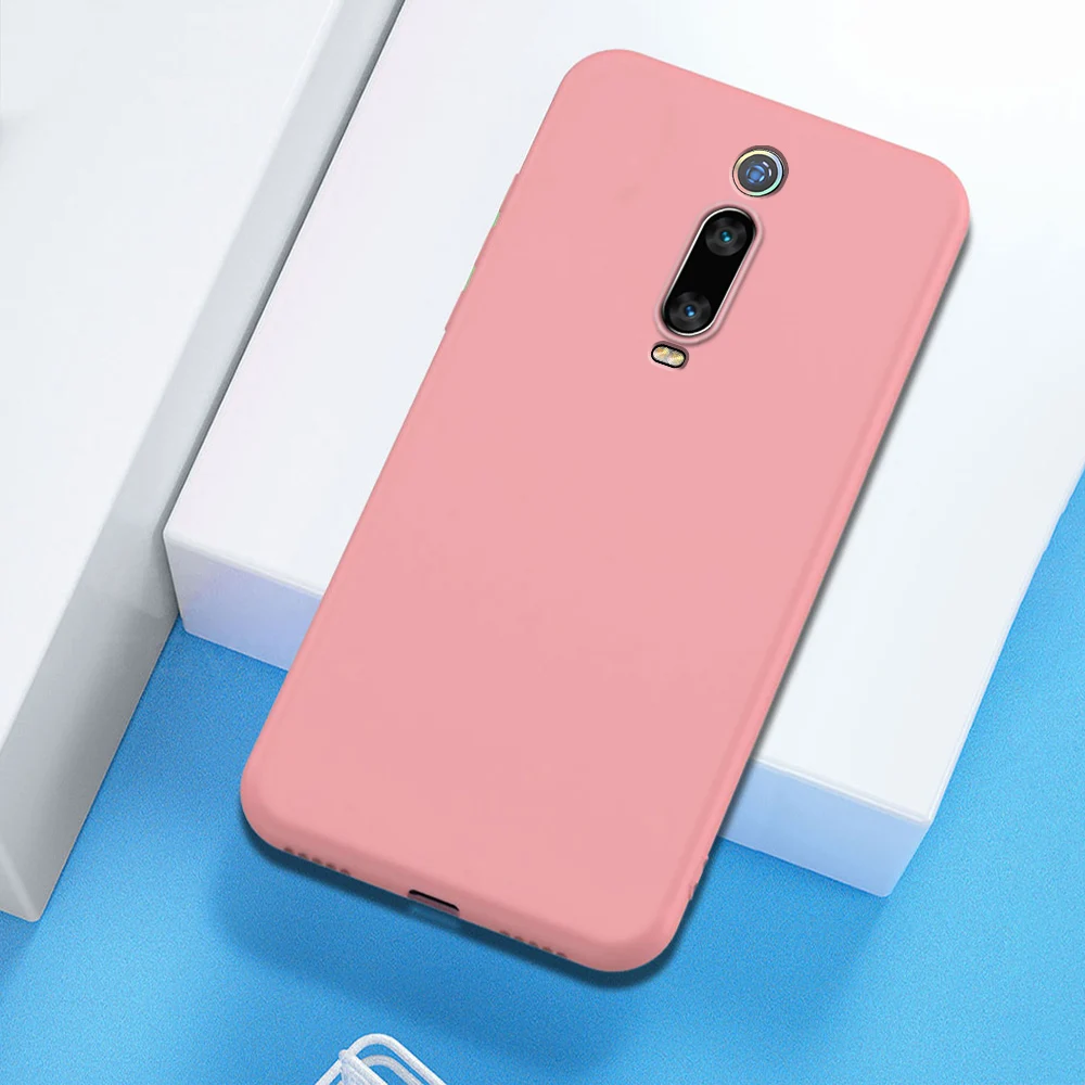 Розовый Чехол для Xiaomi mi 9T Red mi K20 Pro, Мягкая силиконовая задняя крышка для Xiaomi mi 9 8 SE Lite Red mi Note 8 7 Pro 6A 7A 8A K30 5G, чехол - Цвет: Розовый