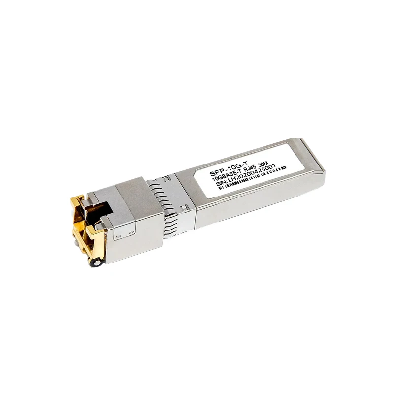 

10G RJ45 Copper SFP Transceiver Module 10GBase-Tx Ethernet Gpon Olt Fiber Optic FTTH Compatible with Cisco/Mikrotik Switch 30m