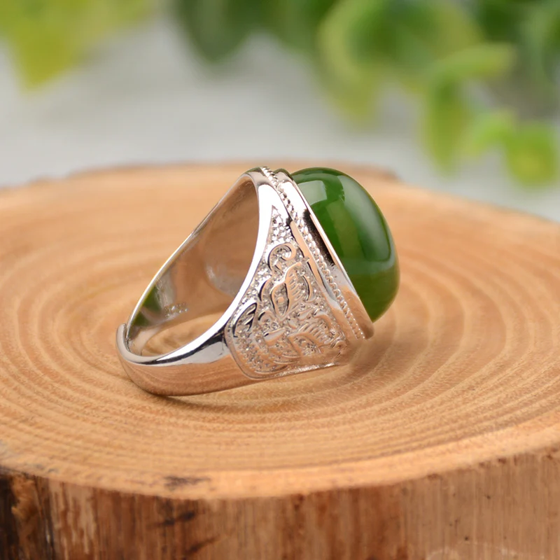 Мужское кольцо из нефрита и Tianyu мужское натурального регулируемый ремень|Кольца|