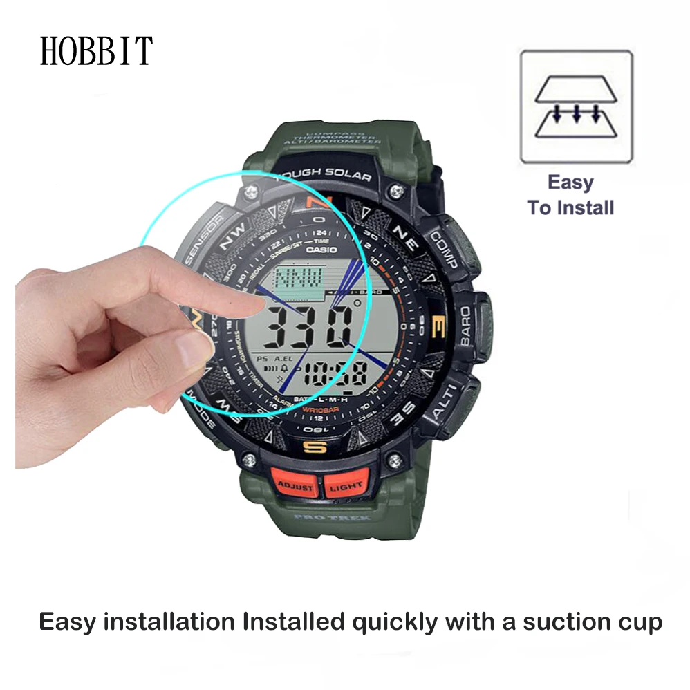 2 шт. 9H 2.5D прозрачное закаленное стекло для Casio PRO TREK PRG 240 PRG240 Защитная пленка смарт