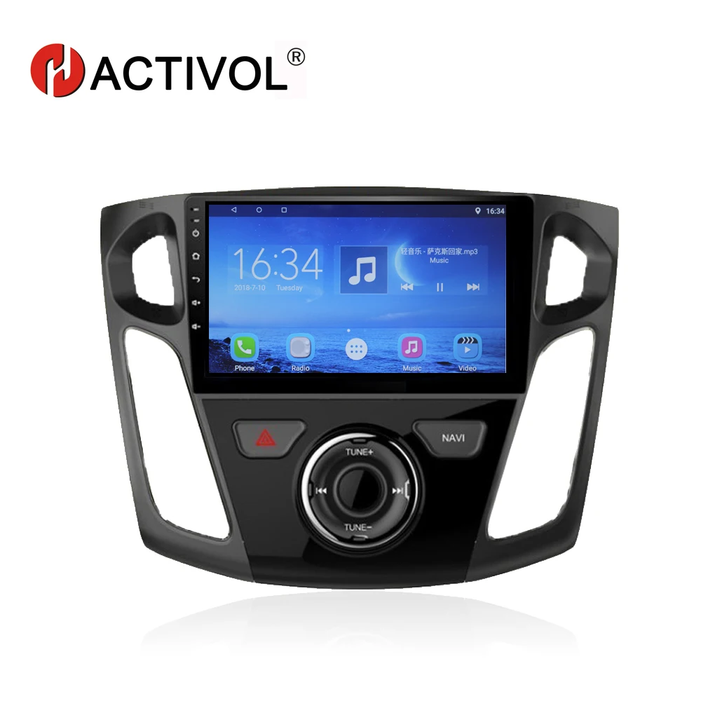 HACTIVOL 9 &quotАвтомагнитола для Ford Focus 2012 2017 android 7 0 автомобильный dvd плеер с bluetooth GPS