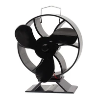 3 blade heat powered stove fan for wood fireplace log burner quiet eco friendly