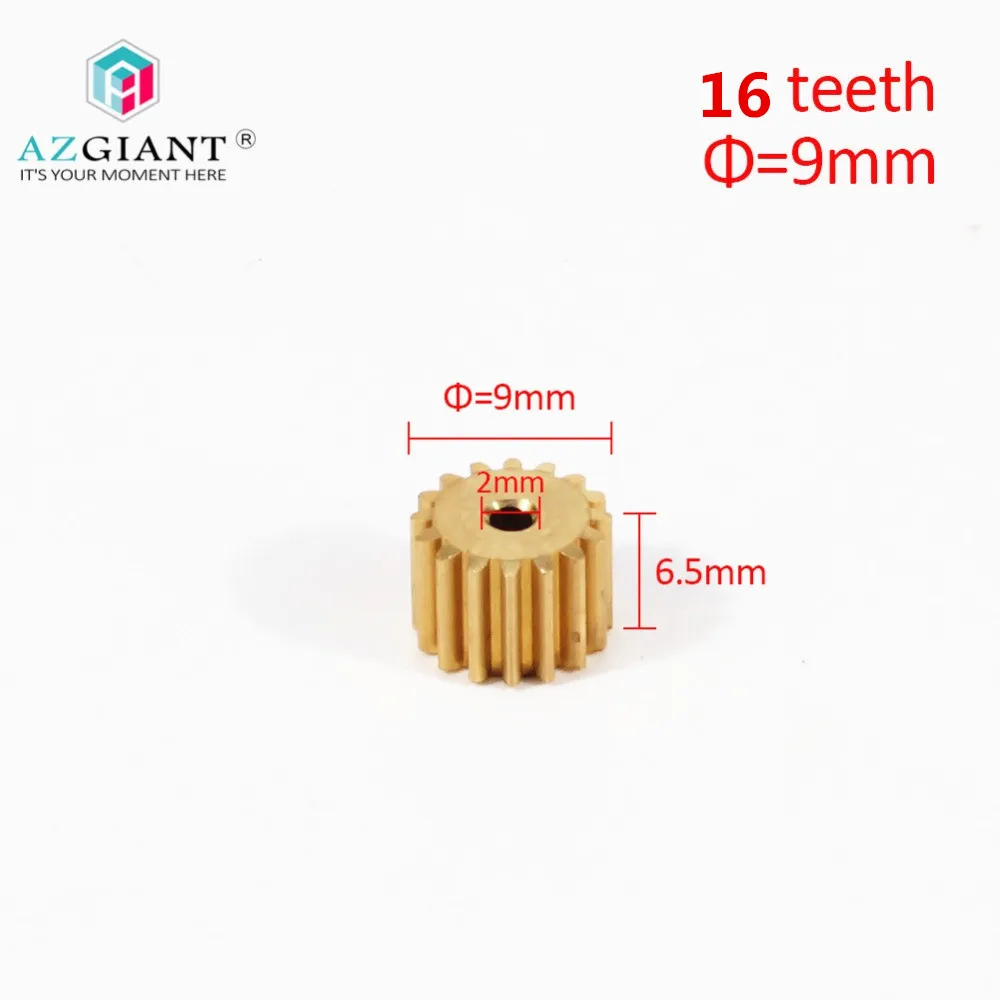 M AZGIANT 1PC 8/9/10/11/12 teeth copper car motor gear for FC280 260 130 140 motor international standard universal pinion brass - Цвет: M