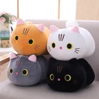 Японская мультяшная милая мягкая плюшевая подушка в форме кошки, 25-50 см, плюшевая подушка в форме котенка, Симпатичные плюшевые игрушки, детский подарок