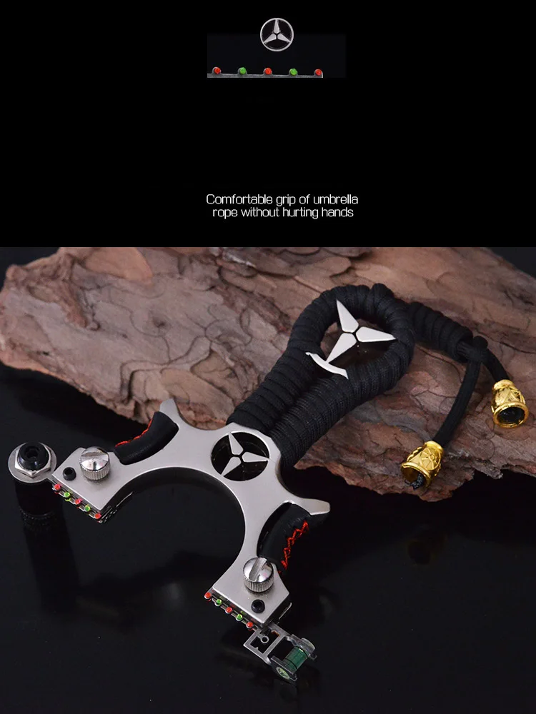 Большая мощность искусственная высокоточная Рогатка из плоской кожи