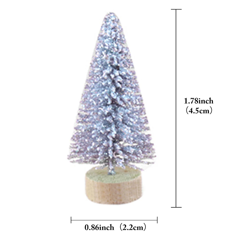 12 шт. мини комплект для рождественской елки сизаль искусственные сосны с